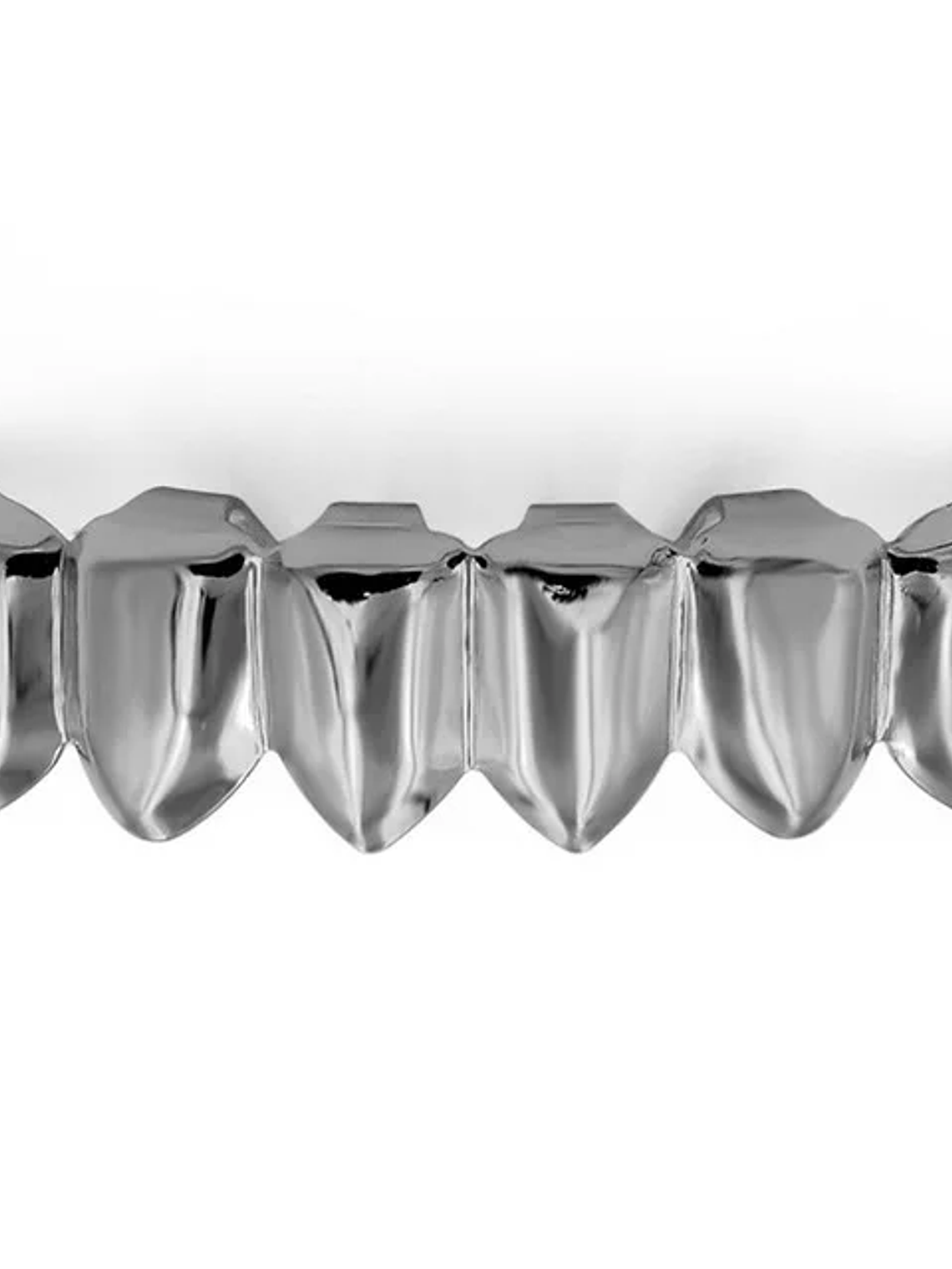 TOPGRILLZ Gold Silver Plated HIP HOP Teeth Grillz Top & Bottom Grills Set With silicone Real Shiny Vampire Tooth Sets 7