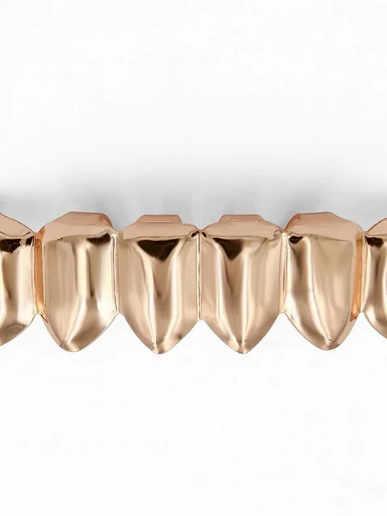 TOPGRILLZ Gold Silver Plated HIP HOP Teeth Grillz Top & Bottom Grills Set With silicone Real Shiny Vampire Tooth Sets 11