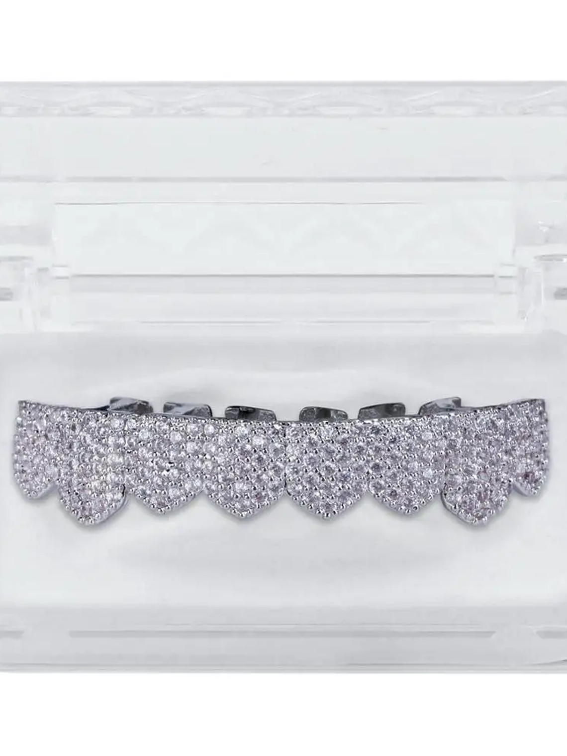 GRILLZ Fit Gold Silver Color Iced Out Hip Hop Teeth Grillz Micro Pave Cubic Zircon Top & Bottom Teeth Grills Set 12