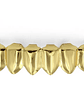 TOPGRILLZ Gold Silver Plated HIP HOP Teeth Grillz Top & Bottom Grills Set With silicone Real Shiny Vampire Tooth Sets - thumbnail 14
