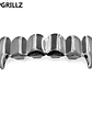 TOPGRILLZ Gold Silver Plated HIP HOP Teeth Grillz Top & Bottom Grills Set With silicone Real Shiny Vampire Tooth Sets - thumbnail 15