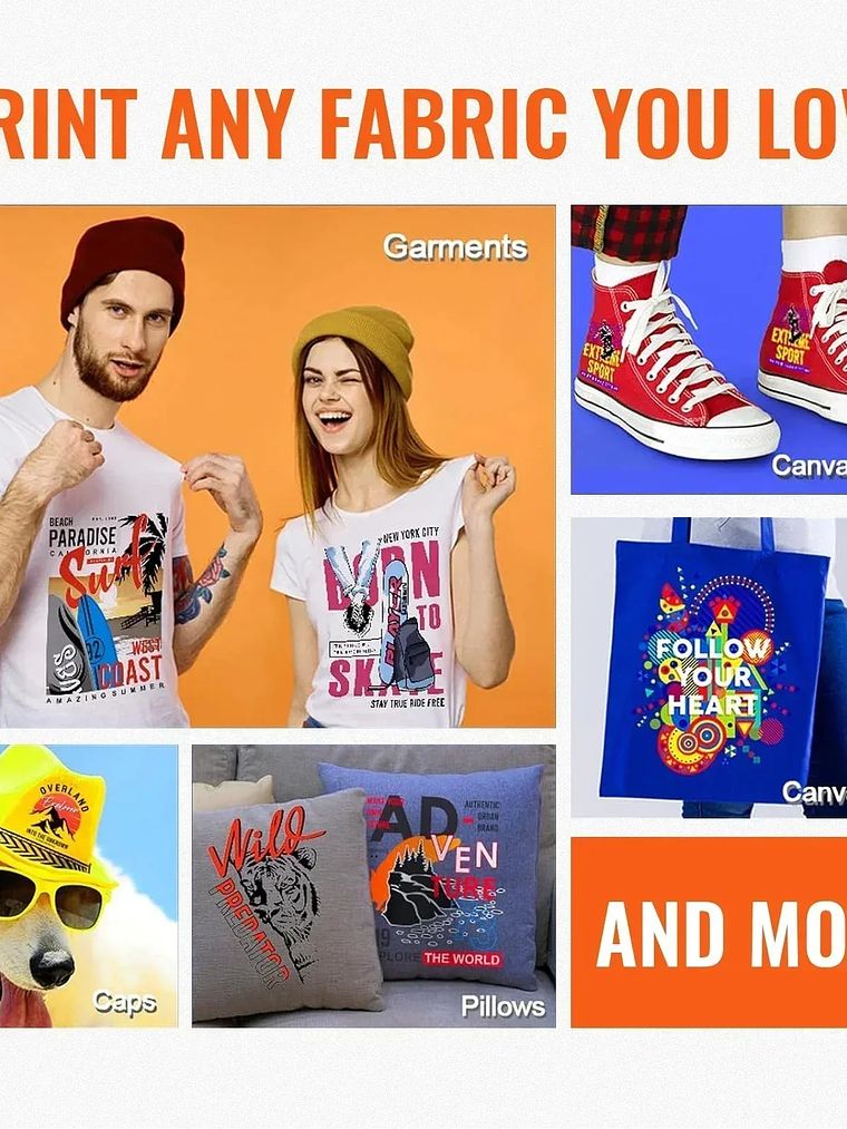 Sihao DIY A4 L8050 XP600 DTF printer, equipped with XP600 print head, double printing speed, suitable for DIY T-shirts 5