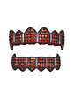 GRILLZ Hip Hop GRILLZ Iced Out AAA Zircon Fang Mouth Teeth Grillz Caps Top & Bottom Grill Set Men Women Vampire Grills - thumbnail 5