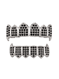 GRILLZ Hip Hop GRILLZ Iced Out AAA Zircon Fang Mouth Teeth Grillz Caps Top & Bottom Grill Set Men Women Vampire Grills - thumbnail 8