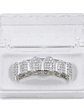 GRILLZ Hip Hop GRILLZ Iced Out AAA Zircon Fang Mouth Teeth Grillz Caps Top & Bottom Grill Set Men Women Vampire Grills - thumbnail 10