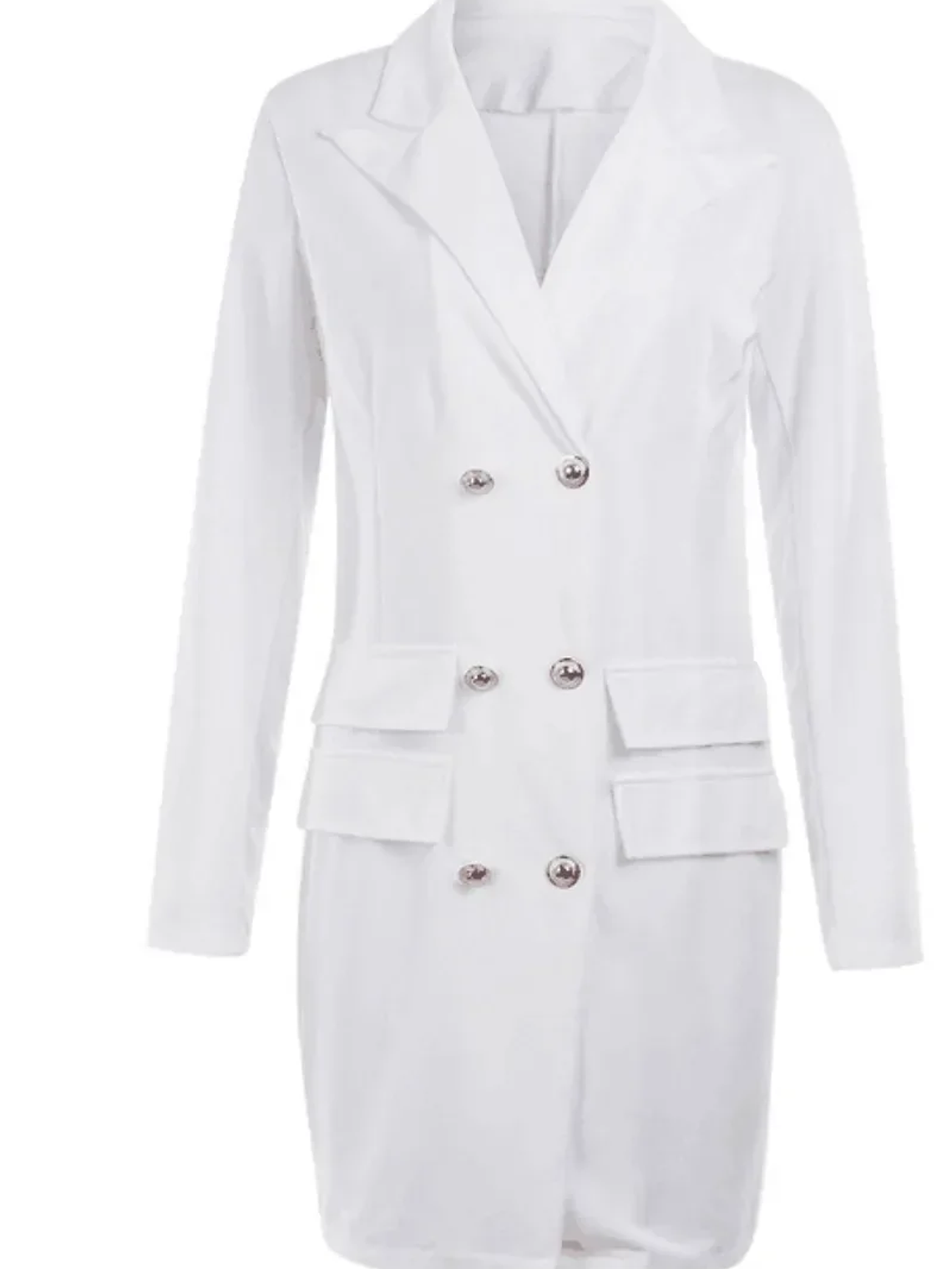 Women Blazer Elegant Office Lady Dress Long Sleeve Black White Spring Summer Female Causal Fashion  Large Size Suit 5