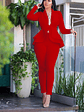 Women Winter Women's Set Tracksuit Full Sleeve Ruffles Blazers Pencil Pants Suit Two Piece Set Office Lady Outfits Uniform - thumbnail 4