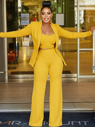 Elegant Office Lady 3 Piece Set Women Suit Blazer and Pant Suits Business Work Wear Formal Matching Sets Outfits Uniform 2023