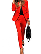 Women s Business Pant Suit Dressy Jackets High Waisted Pants Set Two Piece Formal Outfit for Work Office - thumbnail 8
