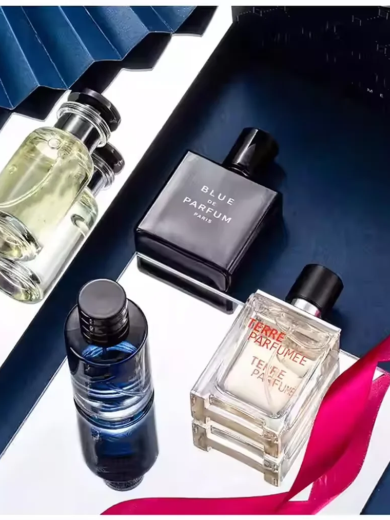 Luxury Brand Perfume Men Cologne Parfums Homme Gift Box 4Pcs Set 100ml Perfumes Masculinos Natural Floral Fruity Scent SprayLuxu 3