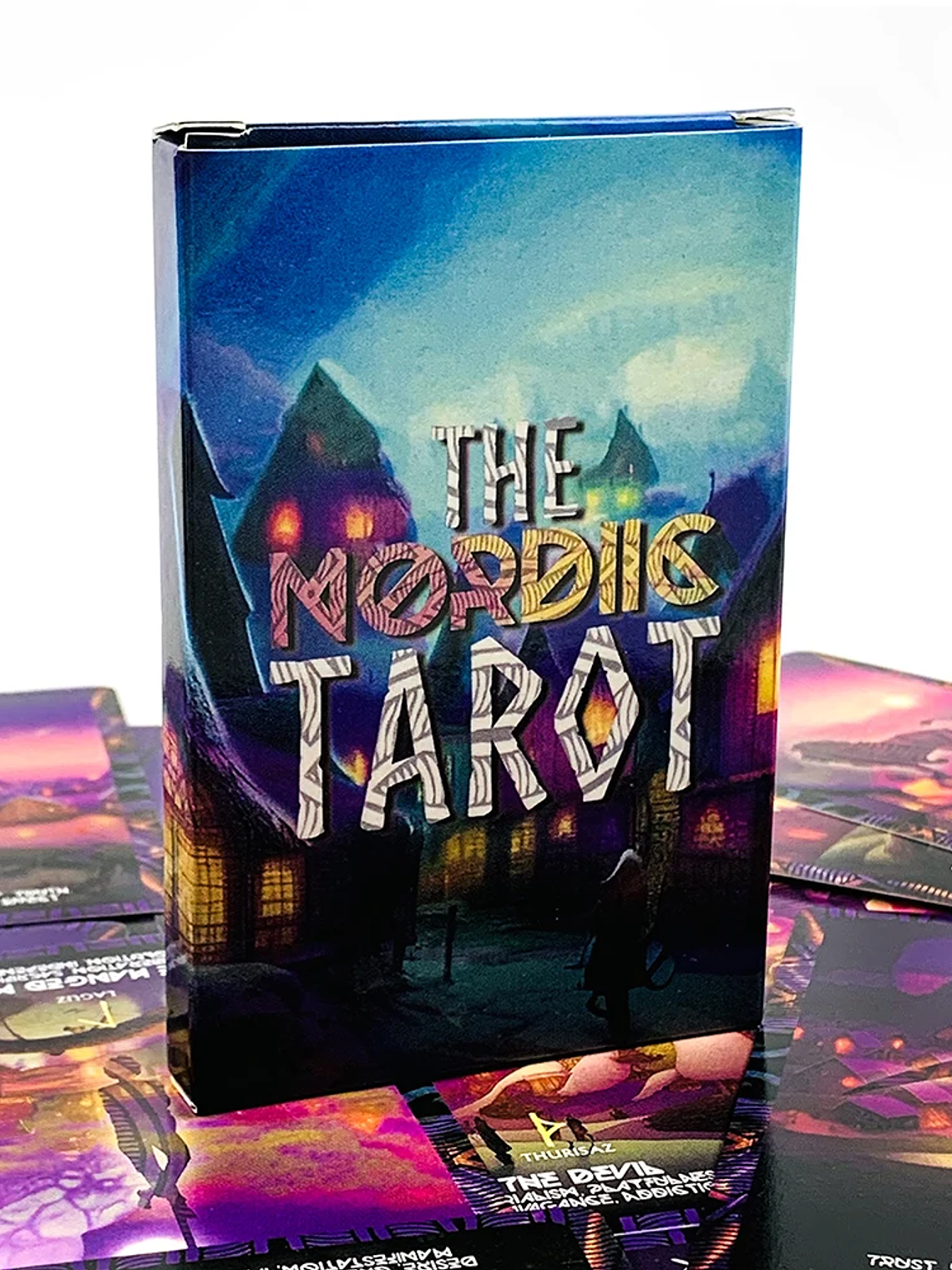The Nordic Tarot Cards A 22 Cards Deck Family Leisure Game Card Mystical Divination Board Playing Game, New Year Gifts 1
