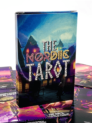 The Nordic Tarot Cards A 22 Cards Deck Family Leisure Game Card Mystical Divination Board Playing Game, New Year Gifts