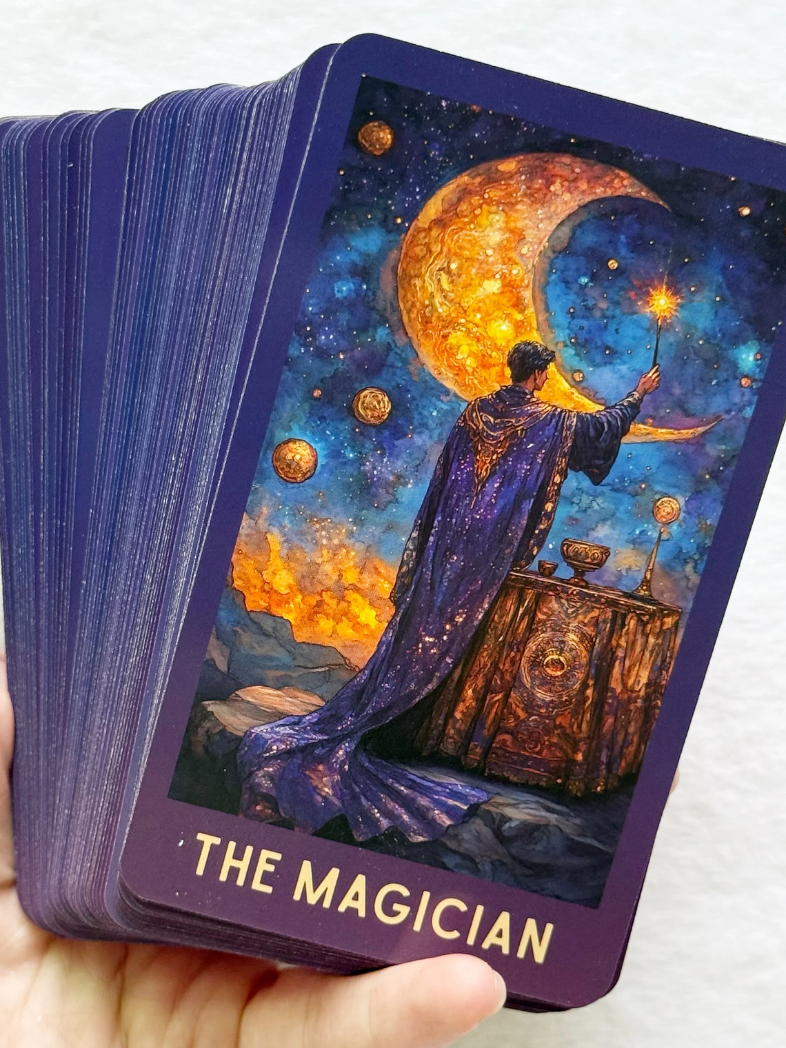 Celestial Tarot Deck, 78 English Tarot Cards with Guidebook, Beginner To Experienced, Wisdom of Traditional Tarot, 12x7cm 3