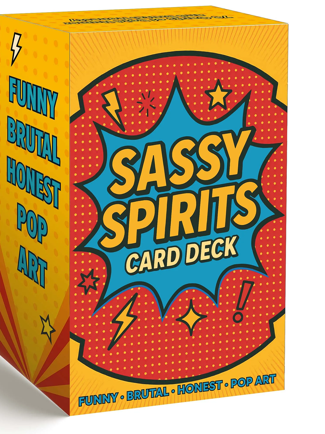 78 Card Deck,  Sassy Spirits Oracle Card Deck， Humorous Divination Cards, Includes Funny Honest Trendy Art Comic Style, 1