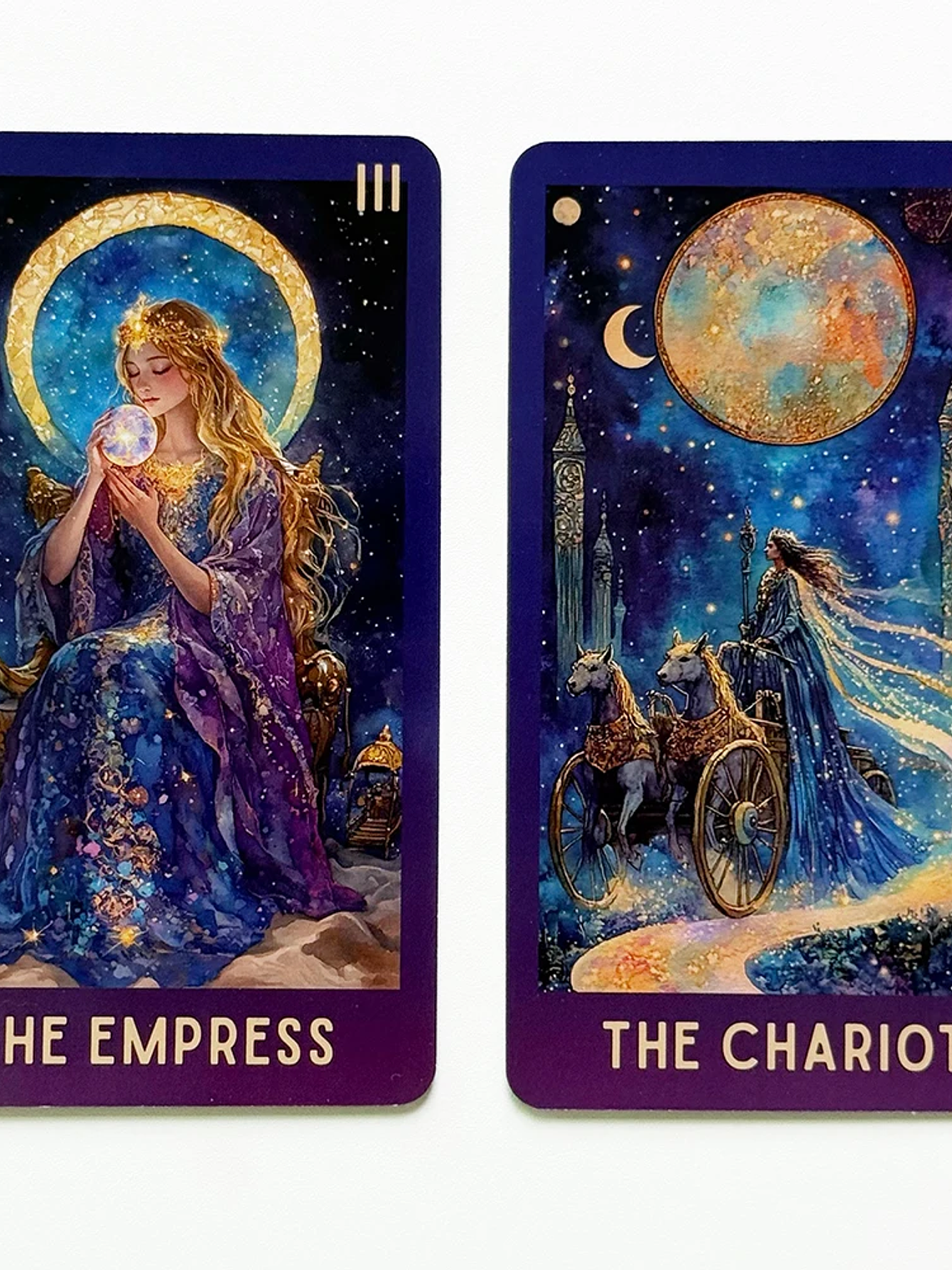 Celestial Tarot Deck, 78 English Tarot Cards with Guidebook, Beginner To Experienced, Wisdom of Traditional Tarot, 12x7cm 5