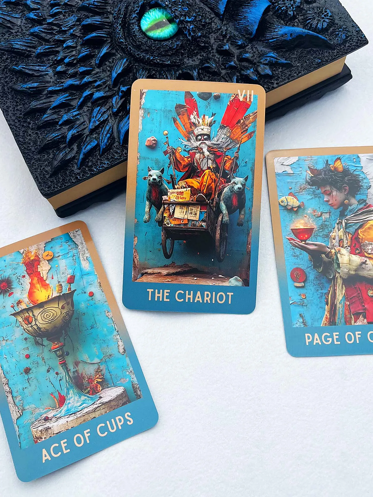 78 Tarot Cards, Ruins Tarot Deck, 13x8 Cm, Dream Destiny Mystery,  Tarot Card Game, Includes Paper Instructions 6