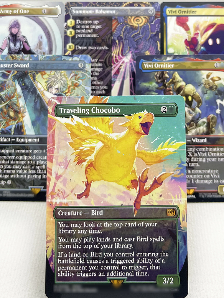 FIN HOLO14-Ⅰ02 Tcg proxy magical cards Sephiroth, Fabled SOLDIER Vivi Ornitier Ultima Traveling Chocobo force of  gathering 1