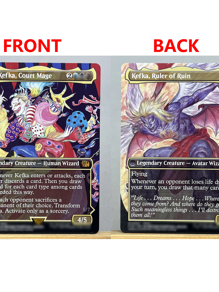 FIN HOLO14-Ⅰ02 Tcg proxy magical cards Sephiroth, Fabled SOLDIER Vivi Ornitier Ultima Traveling Chocobo force of  gathering 7