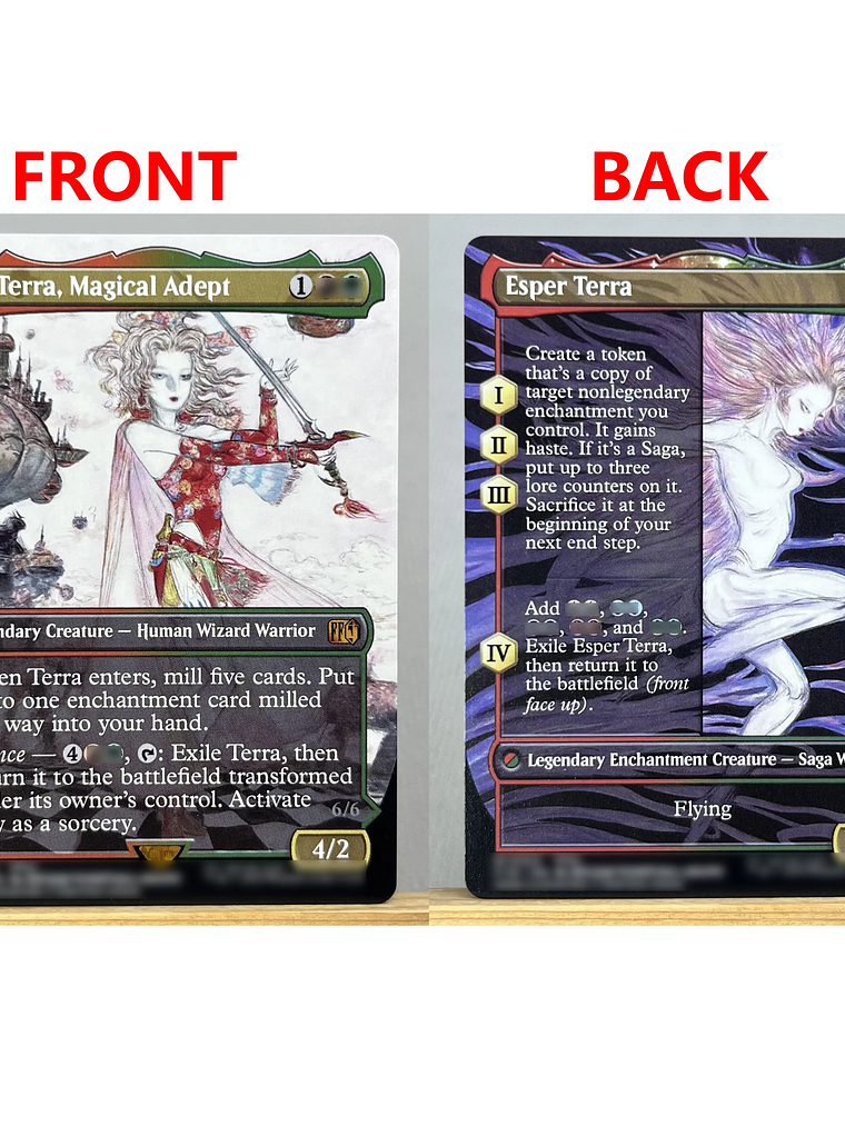 FIN HOLO14-Ⅰ02 Tcg proxy magical cards Sephiroth, Fabled SOLDIER Vivi Ornitier Ultima Traveling Chocobo force of  gathering 21