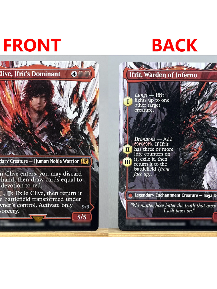 FIN HOLO14-Ⅰ02 Tcg proxy magical cards Sephiroth, Fabled SOLDIER Vivi Ornitier Ultima Traveling Chocobo force of  gathering 8