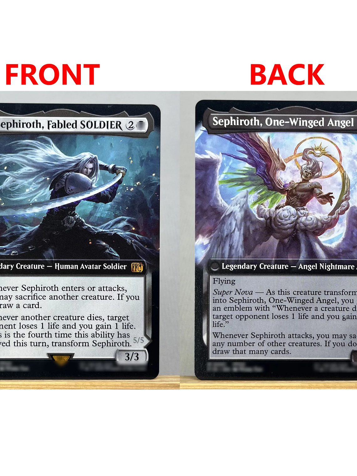 FIN HOLO14-Ⅰ02 Tcg proxy magical cards Sephiroth, Fabled SOLDIER Vivi Ornitier Ultima Traveling Chocobo force of  gathering 9