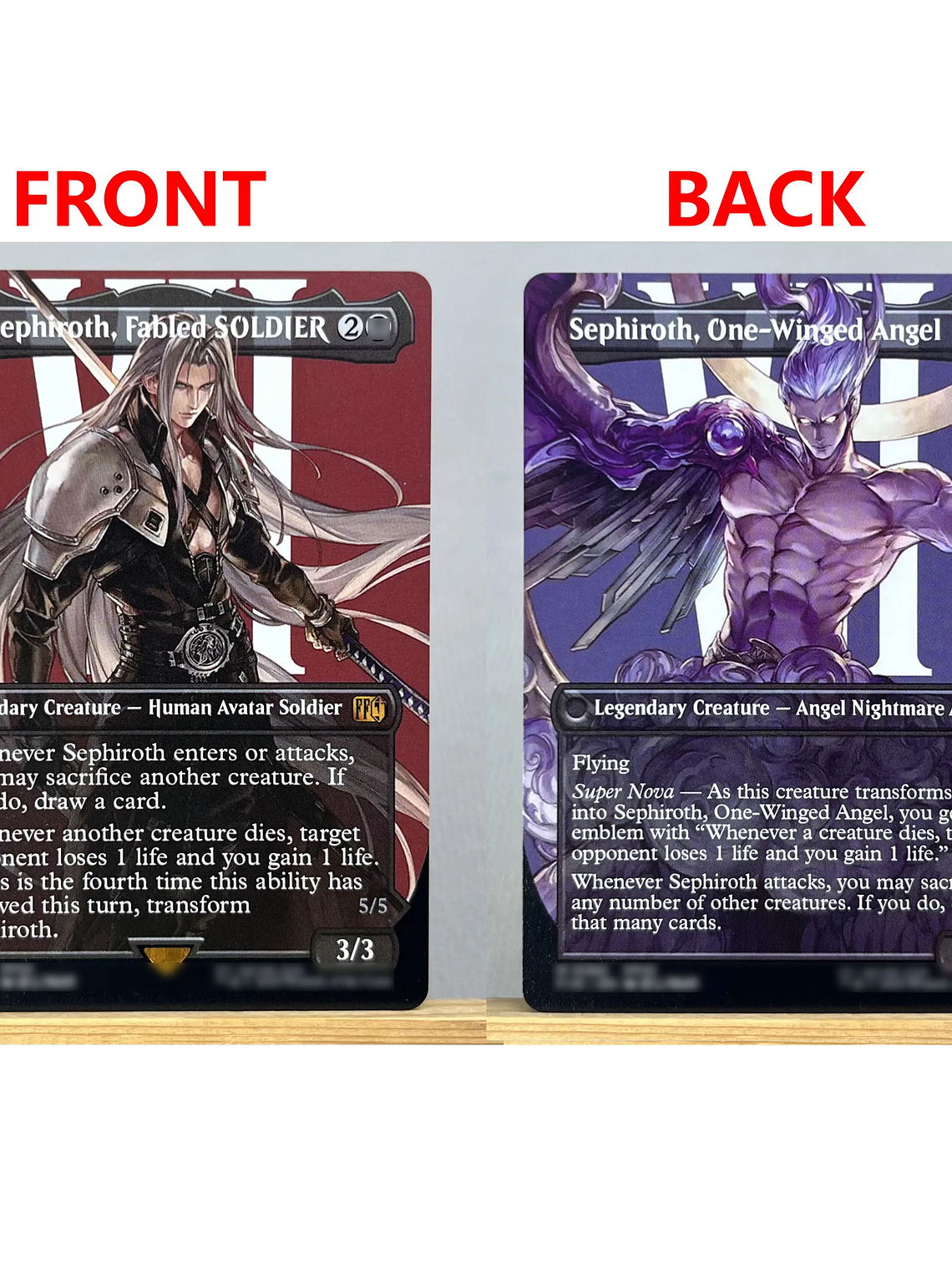 FIN HOLO14-Ⅰ02 Tcg proxy magical cards Sephiroth, Fabled SOLDIER Vivi Ornitier Ultima Traveling Chocobo force of  gathering 10