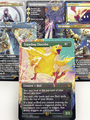 FIN HOLO14-Ⅰ02 Tcg proxy magical cards Sephiroth, Fabled SOLDIER Vivi Ornitier Ultima Traveling Chocobo force of  gathering