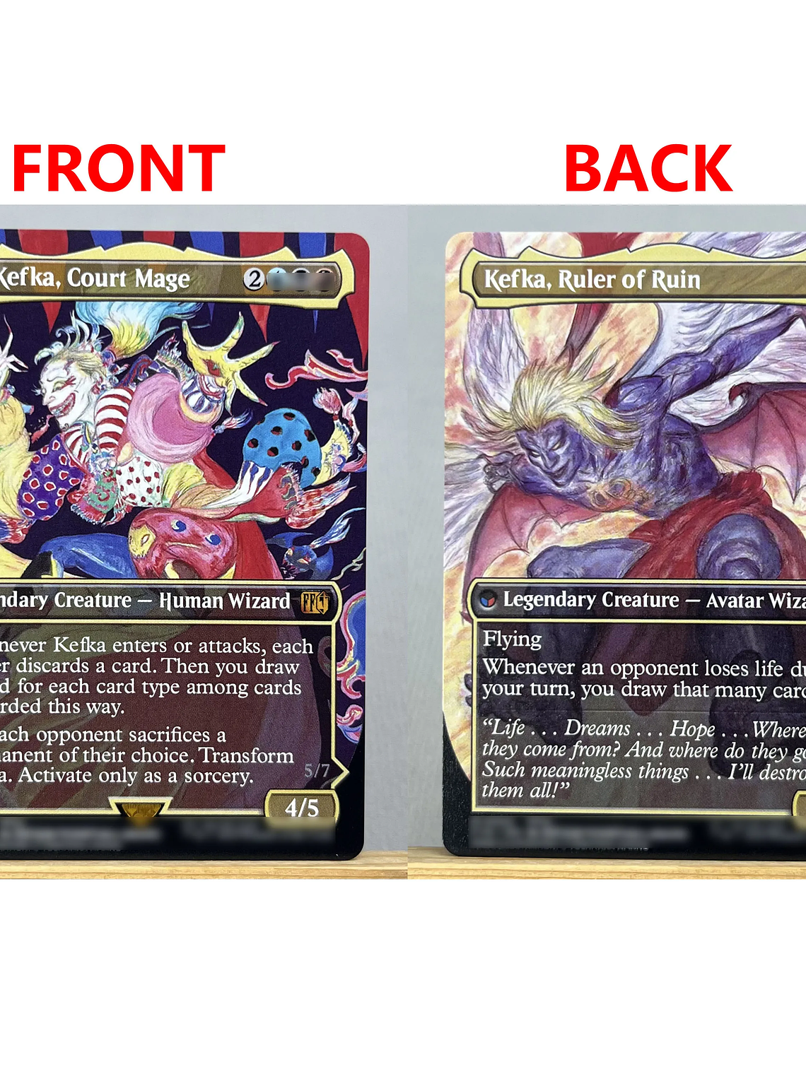 FIN HOLO14-Ⅰ02 Tcg proxy magical cards Sephiroth, Fabled SOLDIER Vivi Ornitier Ultima Traveling Chocobo force of  gathering 7