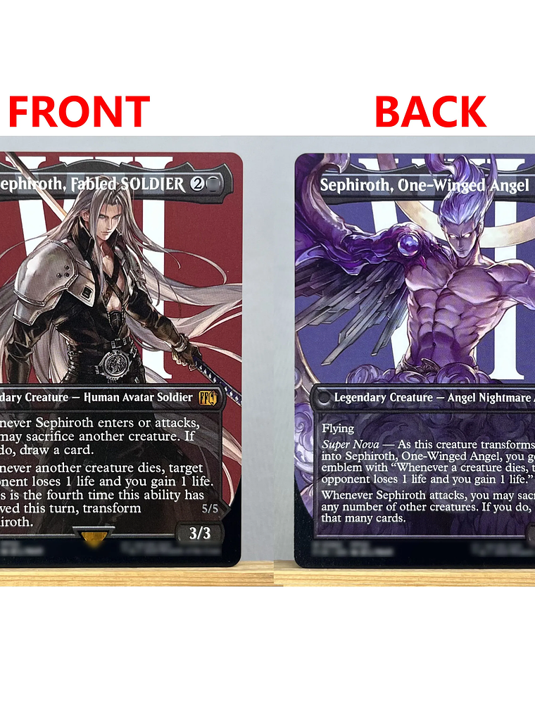 FIN HOLO14-Ⅰ02 Tcg proxy magical cards Sephiroth, Fabled SOLDIER Vivi Ornitier Ultima Traveling Chocobo force of  gathering 10