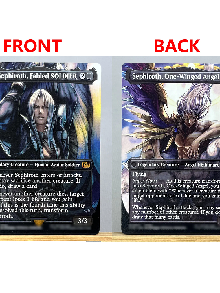 FIN HOLO14-Ⅰ02 Tcg proxy magical cards Sephiroth, Fabled SOLDIER Vivi Ornitier Ultima Traveling Chocobo force of  gathering 11