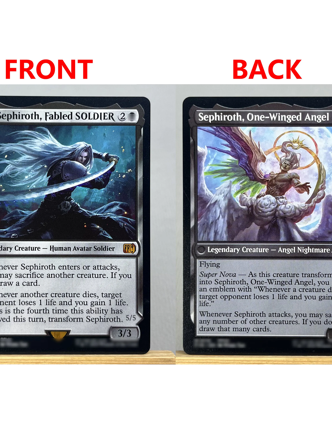 FIN HOLO14-Ⅰ02 Tcg proxy magical cards Sephiroth, Fabled SOLDIER Vivi Ornitier Ultima Traveling Chocobo force of  gathering 12