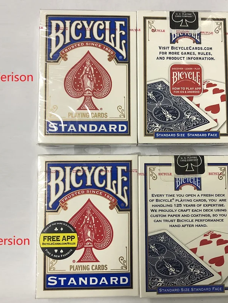 Bicycle Rider Back Playing Cards Tally-Ho Bee Deck Card Games Magic Tricks 3