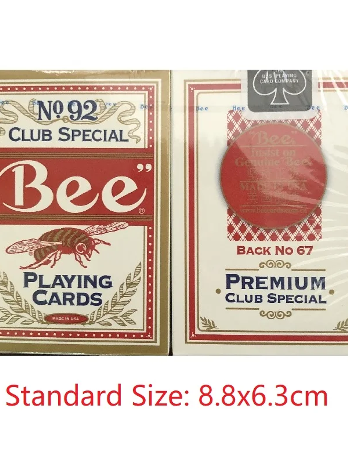 Bicycle Rider Back Playing Cards Tally-Ho Bee Deck Card Games Magic Tricks 14