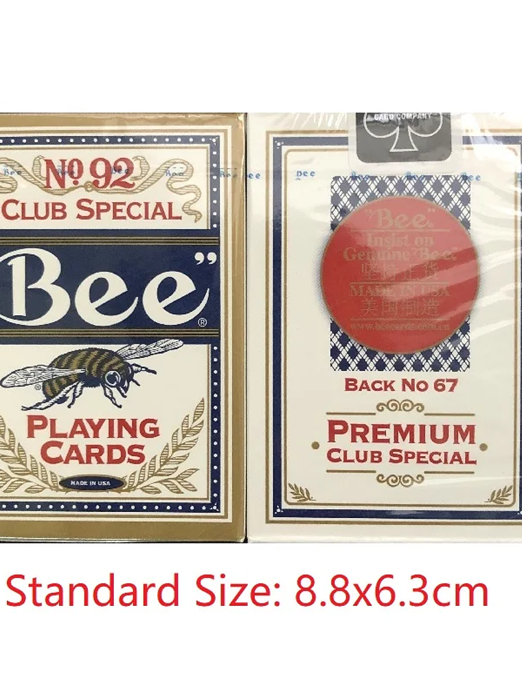 Bicycle Rider Back Playing Cards Tally-Ho Bee Deck Card Games Magic Tricks 15