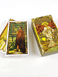 Golden Art Nouveau Tarot Deck 78 Cards Classic Occult Divination Tarot Cards For Beginners,Party Play Games For Family - thumbnail 2