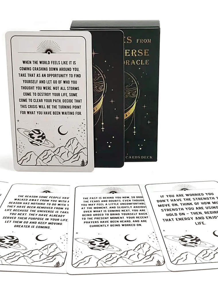NEW Messages From The Universe Oracle A 54 Cards Deck,English Version Of Fate Divination Card Game,Family Party Games 3