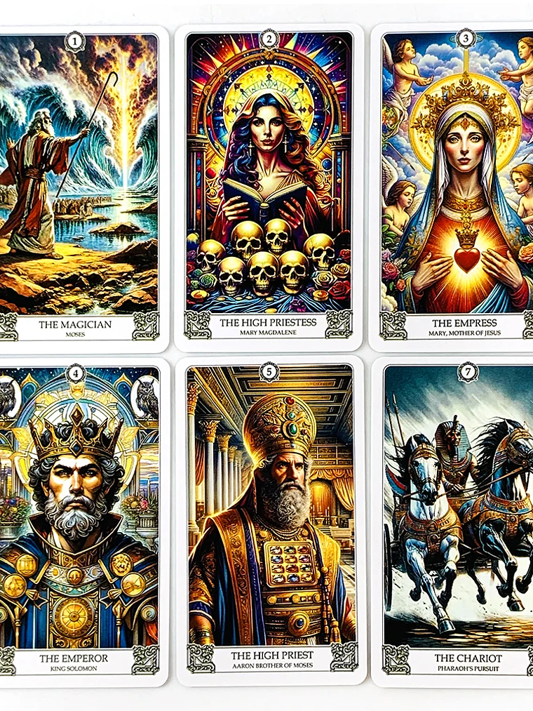 Biblical Tarot Cards Oracle Card Illustration Mysterious Prediction Divination Tarot Deck Party Game Entertainment Leisure Game 4