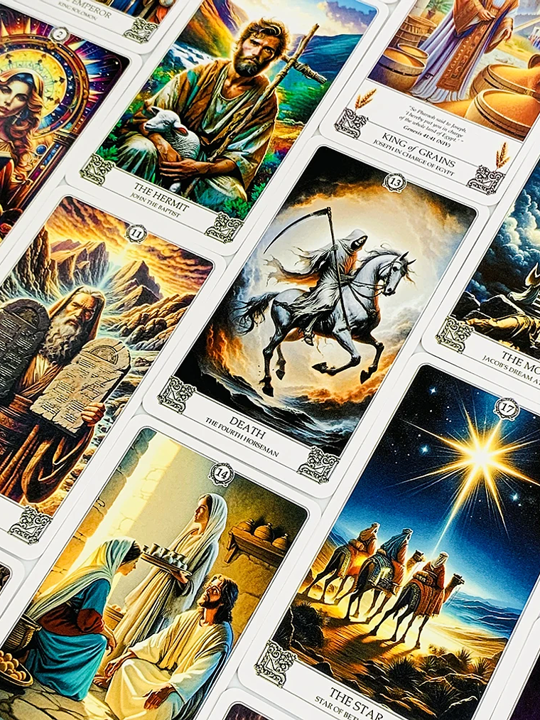 Biblical Tarot Cards Oracle Card Illustration Mysterious Prediction Divination Tarot Deck Party Game Entertainment Leisure Game 5