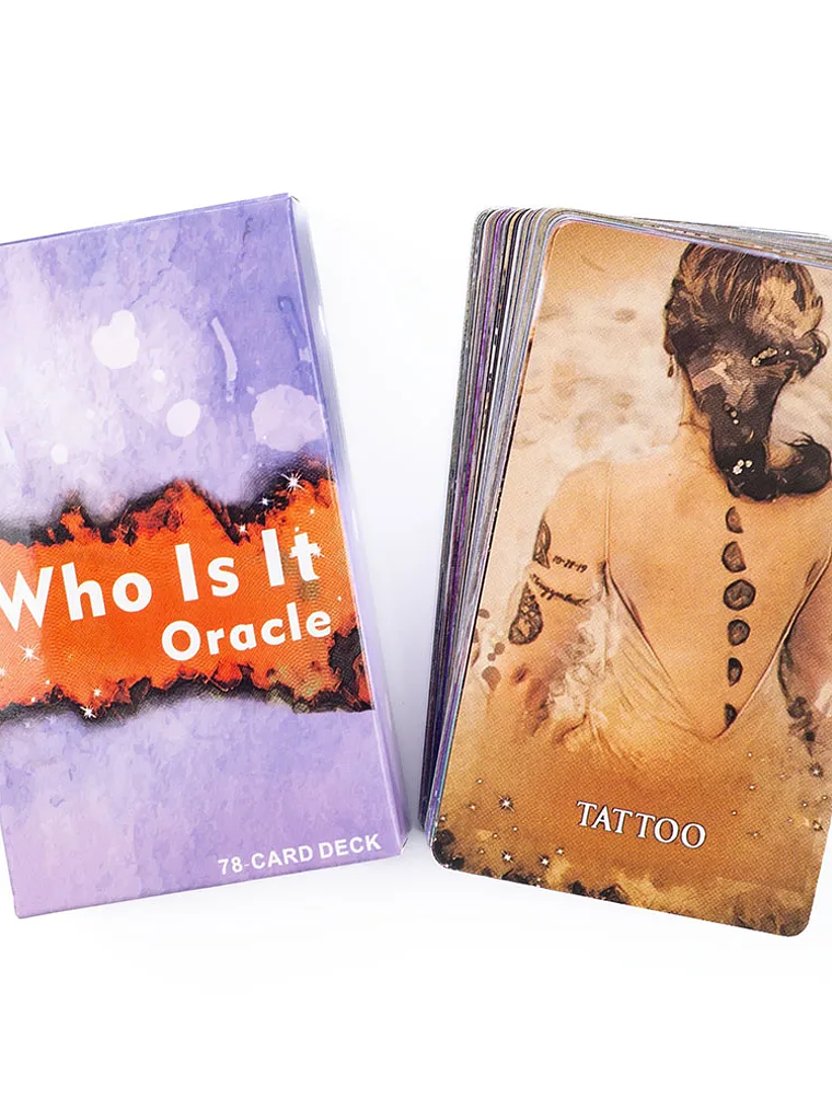 Who Is It Oracle Cards 78 Cards About 10X6cm NO Guide For Family Party High Quality Fortune Telling Divination Tarot Cards Deck 7