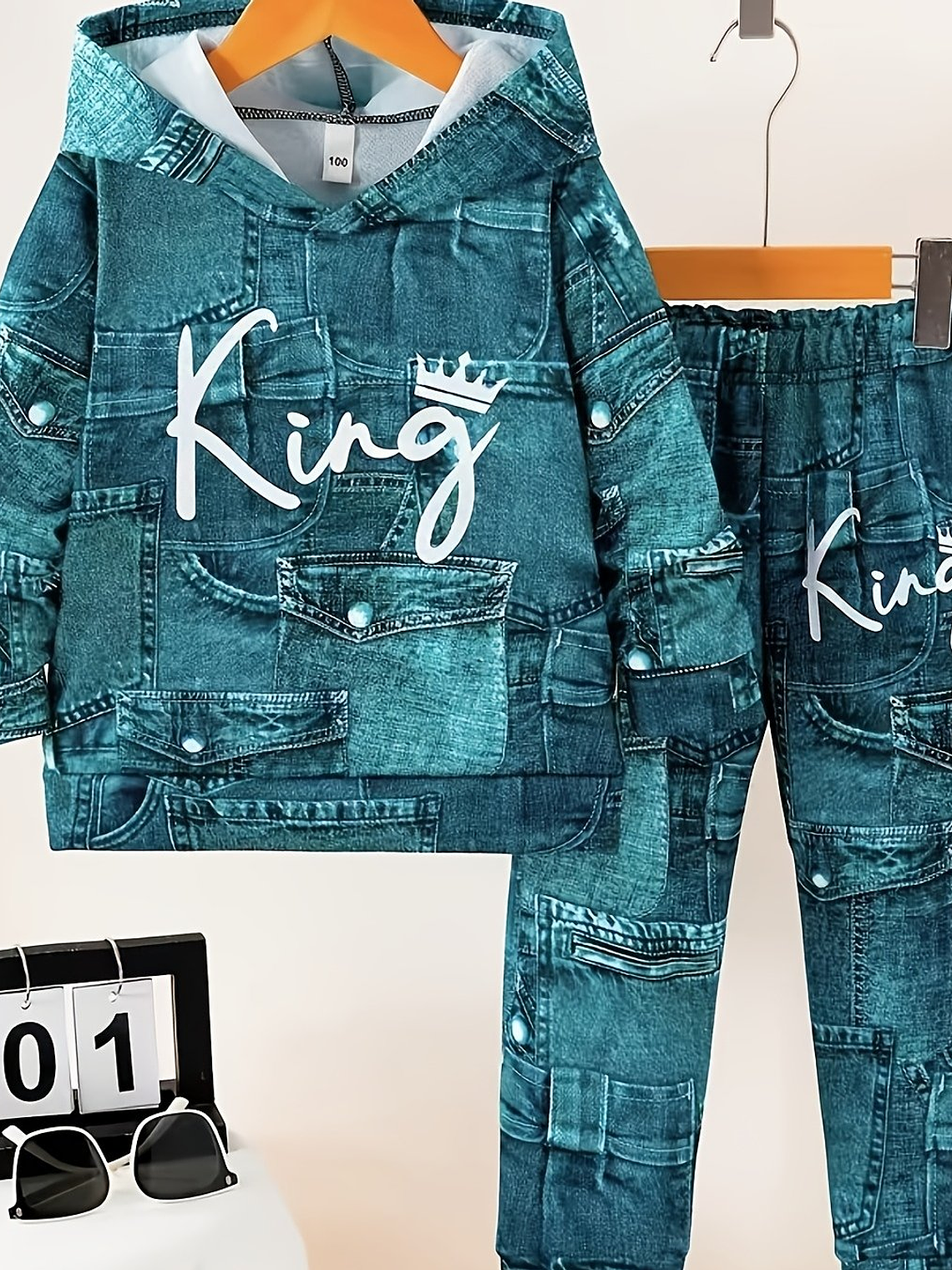 Boys' Hoodie Set - New Arrival, Casual Style with Pockets, Regular Fit, Spring/Fall Collection, Lightweight & Breathable Fabric, Perfect for Outdoor Play, Boy Hoodie, Spring Fall Clothing, Playful Gra 9