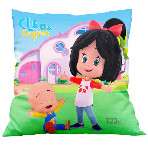 Cojín Cleo y Cuquín