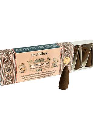 Incienso Cono Cascada Jumbo Purificación - Desi Vibes 