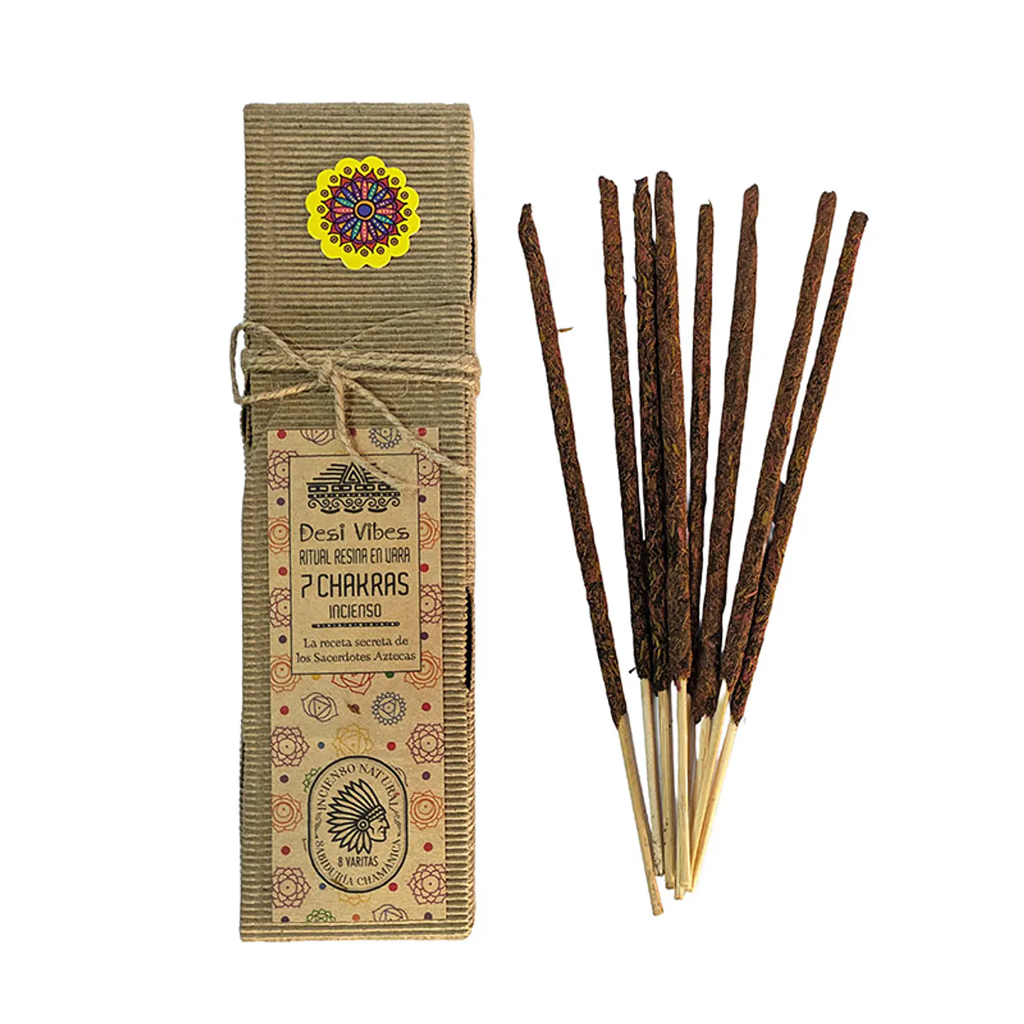 Incienso natural 7 Chakras - Desi Vibes 1