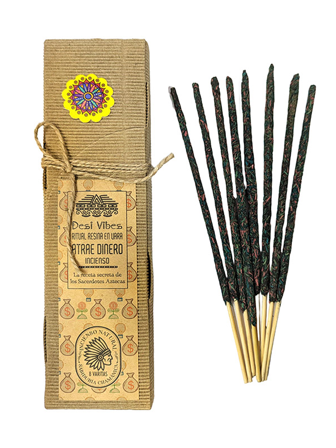 Incienso natural Atrae Dinero - Desi Vibes 1