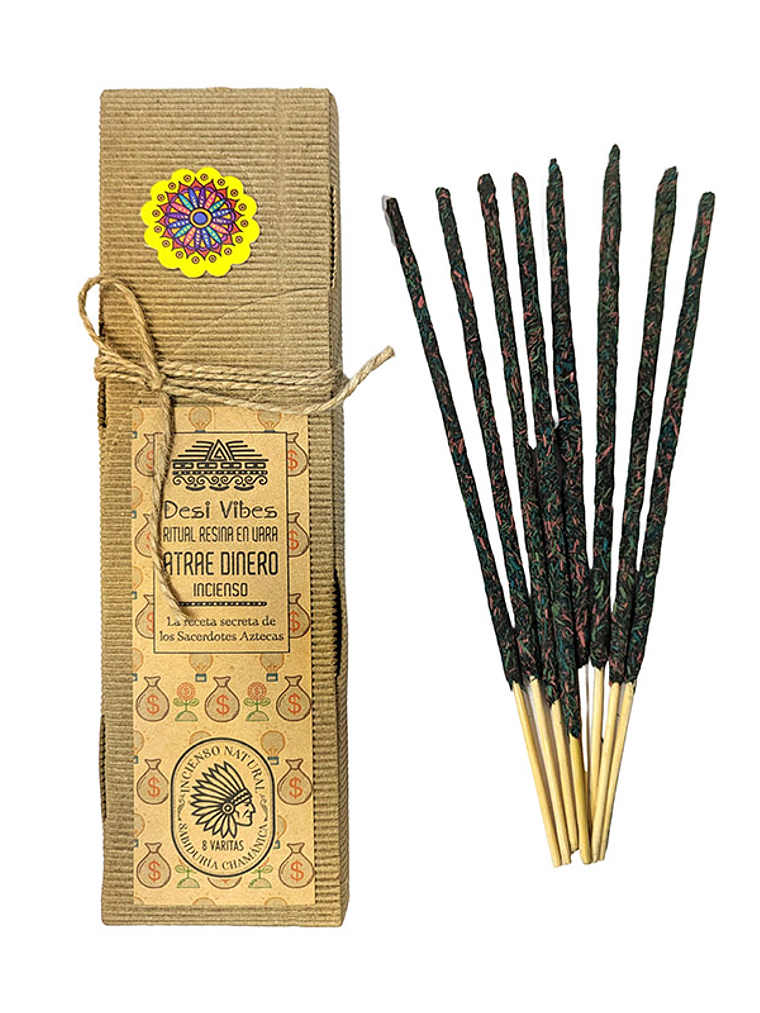 Incienso natural Atrae Dinero - Desi Vibes 1