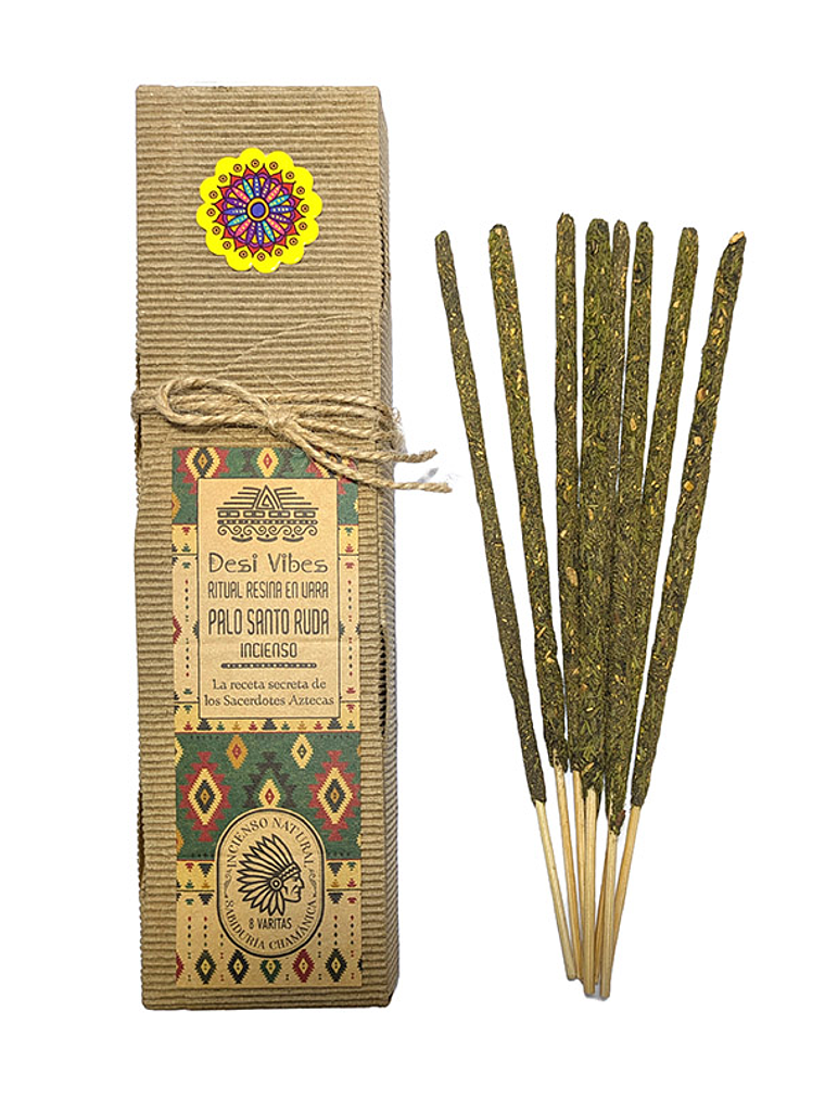 Incienso natural Palo Santo Ruda - Desi Vibes 1