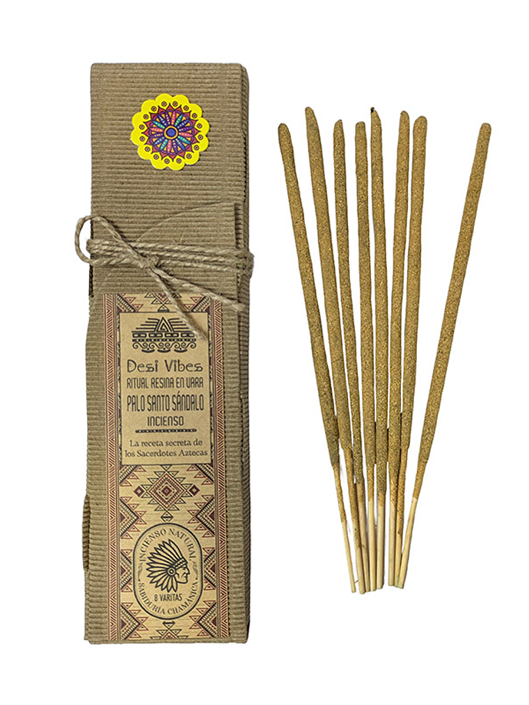 Incienso natural Palo Santo Sándalo - Desi Vibes 1