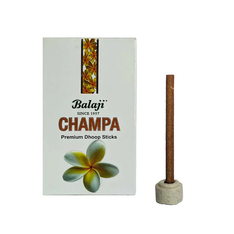 Incienso Champa Dhoop Balaji 8cm 1