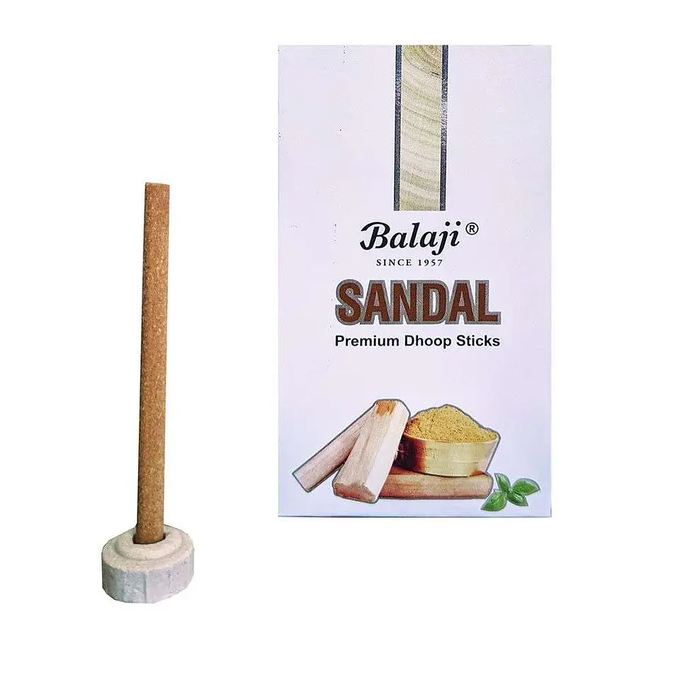 Incienso Dhoop de Sándalo Balaji 8cm 1