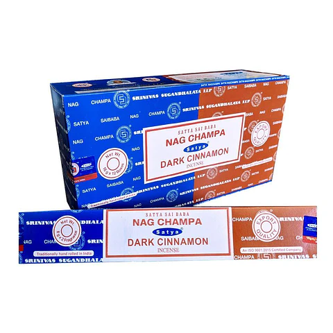 Incienso Nag Champa / Dark Cinnamon - Satya (Unidad) 